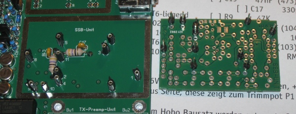 Hobo: ... und die leere SSB-Platine abgezogen